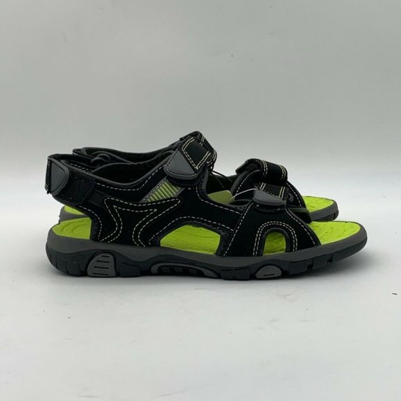 Khombu Kids Boys River Sandal Adjustable Straps black Sz 12 13 1 2 3 4